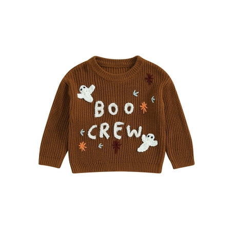 Wilcliar Baby Boys Girls Halloween Sweater Letter Embroidery Long Sleeve Pullover Warm Knit Tops
Wilcliar Baby Boys Girls Halloween Sweater Letter Embroidery Long Sleeve Pullover Warm Knit Tops