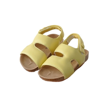 Glookwis Unisex Flat Sandals Open Toe Casual Shoes Summer Beach Sandal Kids Fashion Cute Flats Shoe Non-slip Cork Yellow 6.5C
Glookwis Unisex Flat Sandals Open Toe Casual Shoes Summer Beach Sandal Kids Fashion Cute Flats Shoe Non-slip Cork Yellow 6.5C