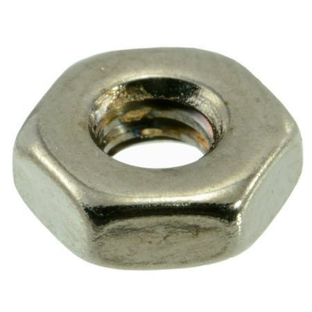 #8-32 Black Chrome Plated Steel Grade 5 Coarse Thread Hex Nuts (12 pcs.)