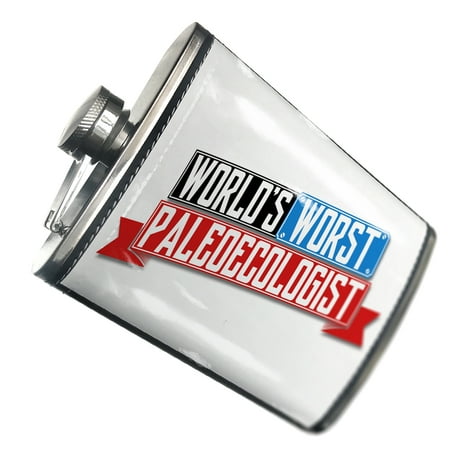 NEONBLOND Flask Funny Worlds worst Paleoecologist