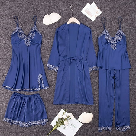 Leesechin Clearance Women s Sleepwear Set Loungewear Sleepwear Long Pants+Tops Pajamas Five Piece Set Home
Leesechin Clearance Women s Sleepwear Set Loungewear Sleepwear Long Pants+Tops Pajamas Five Piece Set Home