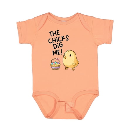 Inktastic The Chicks Dig Me Easter Baby Chick with Basket and Eggs Gift Baby Boy or Baby Girl Bodysuit
Inktastic The Chicks Dig Me Easter Baby Chick with Basket and Eggs Gift Baby Boy or Baby Girl Bodysuit