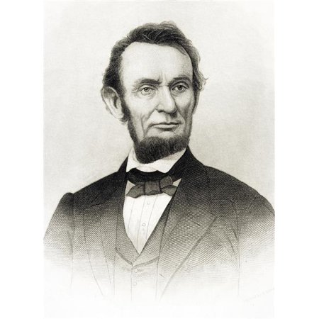 Posterazzi DPI1860811 Abraham Lincoln 1809 to 1865 16th President of the United States 1861 to 65 Poster Print, 12 x 17