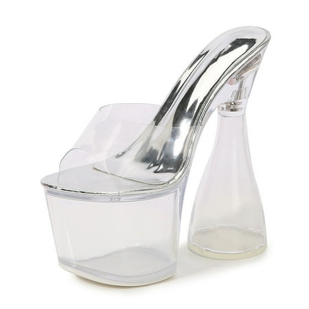Women‘s Spool Heeled Platform Sandals Transparent Strap Open Toe Chunky Heeled Sandals Women‘s Slip-on Shoes
Women‘s Spool Heeled Platform Sandals Transparent Strap Open Toe Chunky Heeled Sandals Women‘s Slip-on Shoes