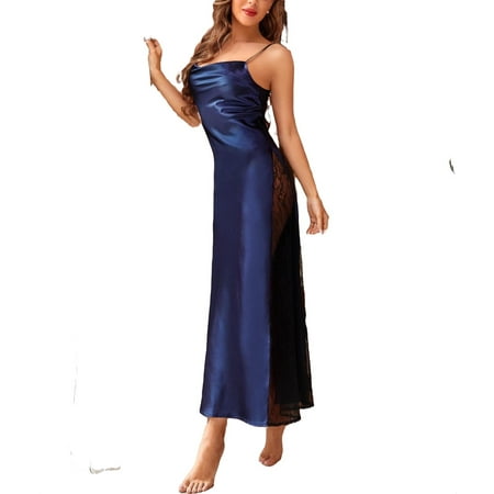 Sexy Colorblock Cami Strap Slip Dress Sleeveless Navy Blue Womens Nightgowns & Sleepshirts (Women s)
Sexy Colorblock Cami Strap Slip Dress Sleeveless Navy Blue Womens Nightgowns & Sleepshirts (Women s)