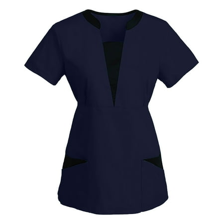 Muxika Nursing Uniform for Womens Scrubs Tops Color Casual Working Uniform with Pocket V-Neck Work Utility & Safety Tops Nursing Worker Protective Clothing Top
Muxika Nursing Uniform for Womens Scrubs Tops Color Casual Working Uniform with Pocket V-Neck Work Utility & Safety Tops Nursing Worker Protective Clothing Top
