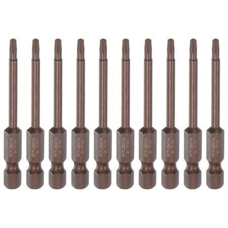 Uxcell T10 Magnetic Security Torx Screwdriver Bit 1/4 Hex Shank 3 Length Red 10 Pack
Uxcell T10 Magnetic Security Torx Screwdriver Bit 1/4 Hex Shank 3 Length Red 10 Pack