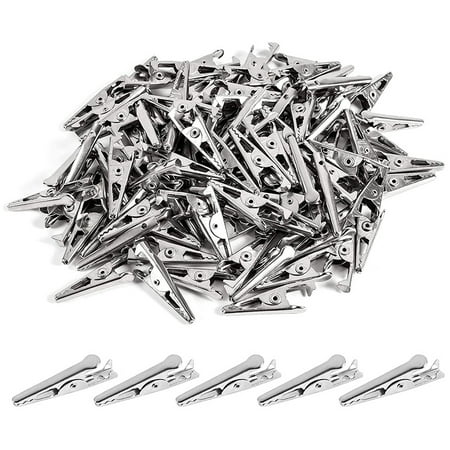 100PCS 1.06IN / 27mm Mini Metal Alligator Clips Crocodile Clamps
100PCS 1.06IN / 27mm Mini Metal Alligator Clips Crocodile Clamps