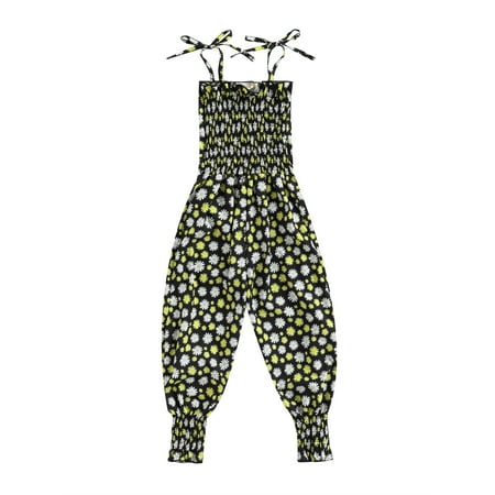 Suanret Elegant Little Girl Jumpsuit Toddler Sleeveless Square Neck Low Cut Elastic Bandage Chest Long Pants for Summer Spring Black 4-5 Years
Suanret Elegant Little Girl Jumpsuit Toddler Sleeveless Square Neck Low Cut Elastic Bandage Chest Long Pants for Summer Spring Black 4-5 Years