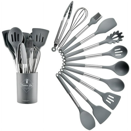 Storage Barrel Stainless Steel Pipe Handle Silicone Kitchenware 11-piece Set Cooking Spatula Spatula
Storage Barrel Stainless Steel Pipe Handle Silicone Kitchenware 11-piece Set Cooking Spatula Spatula