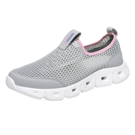 SEMIMAY Women Sports Shoes Summer New Pattern Fashion Large Mesh Breathable Comfortable Slip On Soft Shoes Grey
SEMIMAY Women Sports Shoes Summer New Pattern Fashion Large Mesh Breathable Comfortable Slip On Soft Shoes Grey