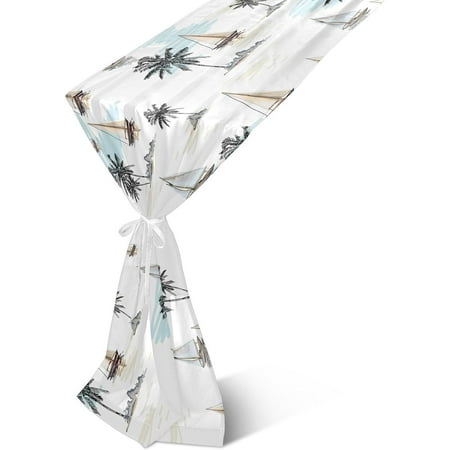 Hyjoy Table Runner Palm Tree Sailboats Machine Washable Non-Slip Farmhouse Table Runners for Dinner Party Holidays Home Decor 13 x 90 Inch
Hyjoy Table Runner Palm Tree Sailboats Machine Washable Non-Slip Farmhouse Table Runners for Dinner Party Holidays Home Decor 13 x 90 Inch