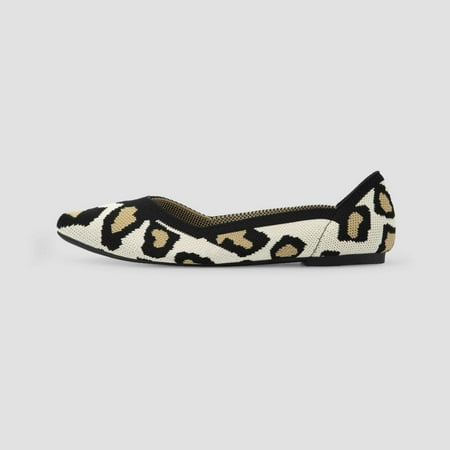 RLCEGAL Women s Queenly Flat V1 WHITE_LEOPARDPRINT