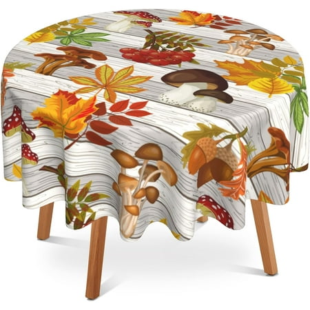 SKQIT Mushrooms Autumn Leaves Round Tablecloth 60 inch Washable Reusable Decoration Table Cover for Home Kitchen Dining Party Pinic Patio Outdoor Decor
SKQIT Mushrooms Autumn Leaves Round Tablecloth 60 inch Washable Reusable Decoration Table Cover for Home Kitchen Dining Party Pinic Patio Outdoor Decor
