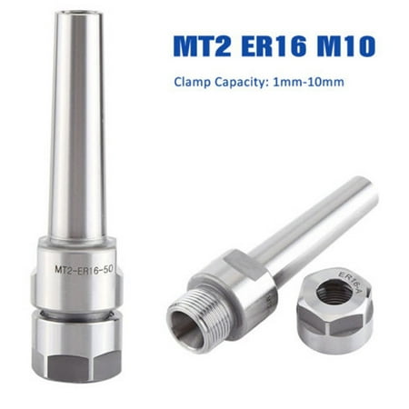 

GLFILL Mt2 Er16 50mm M10 Collet Chuck Holder Morse Taper Adapter Cnc Milling Tool Arbor