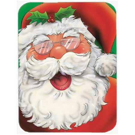 Jolly Santa Claus Glass Large Cutting Board