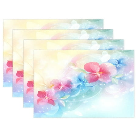 Ryvnso Placemats Set of 4 Romantic Flower Pattern Dining Mats Heat-Resistant Non-Slip Washable Table Mat
Ryvnso Placemats Set of 4 Romantic Flower Pattern Dining Mats Heat-Resistant Non-Slip Washable Table Mat