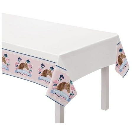 Horse Saddle Up Plastic Tablecover (1ct)