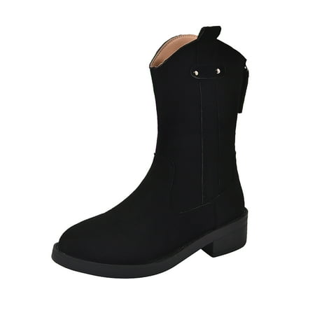ZXHACSJ Vintage Boots Short Boots Thick High Heel Middle Boots Women s Short Boots Black 41
ZXHACSJ Vintage Boots Short Boots Thick High Heel Middle Boots Women s Short Boots Black 41