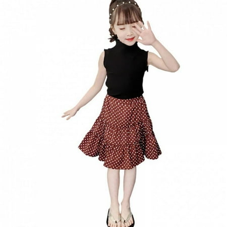 Clearance!Kids Baby Girls Casual Sleeveless Tops with Pleated Polka Dot Skirt 2Pcs Outfits Set
Clearance!Kids Baby Girls Casual Sleeveless Tops with Pleated Polka Dot Skirt 2Pcs Outfits Set