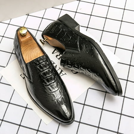 Men‘s Crocodile Print Pointed Toe Loafer Shoes Casual Slip On Dress Shoes Formal Shoes For Wedding Business Party
Men‘s Crocodile Print Pointed Toe Loafer Shoes Casual Slip On Dress Shoes Formal Shoes For Wedding Business Party