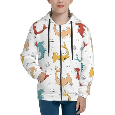 Hoodies for Teen Girls Boys Cute colorful hammerhead shark Long Sleeve Youth Kids Essentials Zip Up Hoodie Lghtweight Fashion Hoodies & Sweatshirts Jacket Fall Winter Outfits Tops
Hoodies for Teen Girls Boys Cute colorful hammerhead shark Long Sleeve Youth Kids Essentials Zip Up Hoodie Lghtweight Fashion Hoodies & Sweatshirts Jacket Fall Winter Outfits Tops
