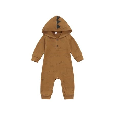Ehfomius Baby Girls Boys Romper Dinosaur Print Long Sleeve Hooded Jumpsuit Green for 3-24 Months Baby
Ehfomius Baby Girls Boys Romper Dinosaur Print Long Sleeve Hooded Jumpsuit Green for 3-24 Months Baby