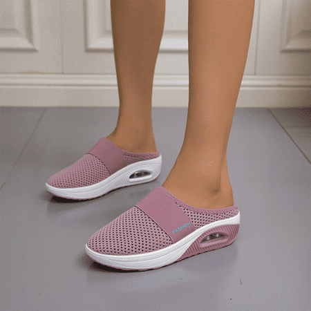 Air Cushion Slip-On Orthopedic Diabetic Walking Shoes with Arch Support Knit Casual Comfort Outdoor Walking