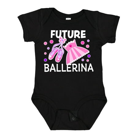Inktastic Future Ballerina with Ballet Shoes and Tutu Gift Baby Boy or Baby Girl Bodysuit