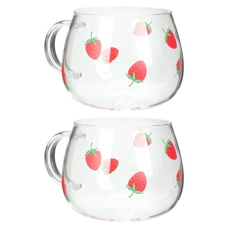 NUOLUX 2pcs Creative Strawberry Pattern Water Cups Decorative Milk Cups Water Containers
NUOLUX 2pcs Creative Strawberry Pattern Water Cups Decorative Milk Cups Water Containers