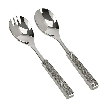 Contemporary Home Living Set of 2 Elegant Traditional Style Salad Set 10.25