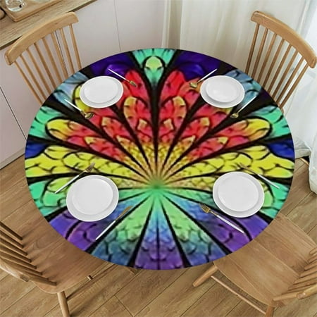 HAOXIT Flower Round Fitted Stretch Tablecloth Elastic Fitted Table Covers for Dining Picnic Patio 54-58
HAOXIT Flower Round Fitted Stretch Tablecloth Elastic Fitted Table Covers for Dining Picnic Patio 54-58
