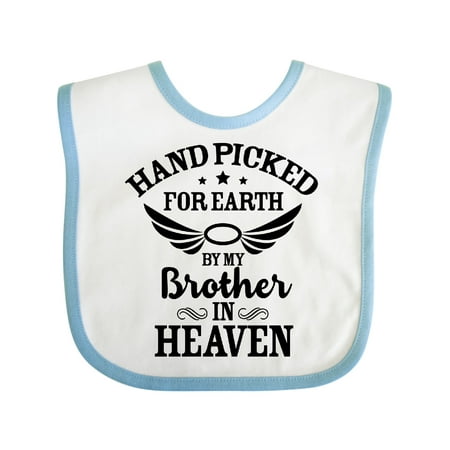 Inktastic Handpicked for Earth by My Brother in Heaven Angel Wings Gift Baby Boy or Baby Girl Bib
Inktastic Handpicked for Earth by My Brother in Heaven Angel Wings Gift Baby Boy or Baby Girl Bib