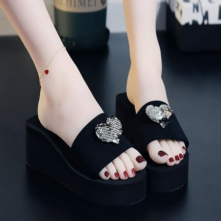 summer new love fashion Korean style platform wedge slippers women‘s non-slip beach high heel sandals
summer new love fashion Korean style platform wedge slippers women‘s non-slip beach high heel sandals