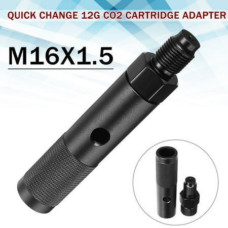 M16x1.5 Quick Change 12g CO2 Cartridge Adapter with 88g or 90g Capsule Threads
M16x1.5 Quick Change 12g CO2 Cartridge Adapter with 88g or 90g Capsule Threads