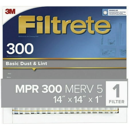 4PK 3M Filtrete 14 In. x 14 In. x 1 In. Basic Dust & Lint 300 MPR Furnace Filter 
4PK 3M Filtrete 14 In. x 14 In. x 1 In. Basic Dust & Lint 300 MPR Furnace Filter