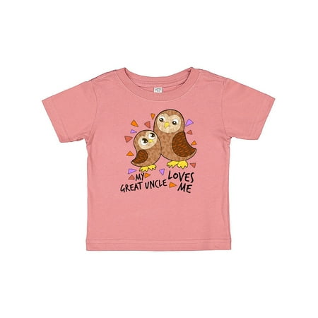 Inktastic My Great Uncle Loves Me- cute owl family Gift Baby Boy or Baby Girl T-Shirt
Inktastic My Great Uncle Loves Me- cute owl family Gift Baby Boy or Baby Girl T-Shirt