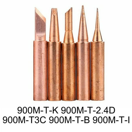BAMILL 5 Pcs/Lot Set 900M-T Copper Soldering Tip Lead-free Solder Iron Welding Tips
BAMILL 5 Pcs/Lot Set 900M-T Copper Soldering Tip Lead-free Solder Iron Welding Tips