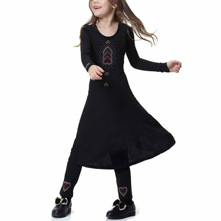 Leutsin Muslim Long Dress Medium Big Girls Long Sleeve V Neck Colorblock Dress
Leutsin Muslim Long Dress Medium Big Girls Long Sleeve V Neck Colorblock Dress