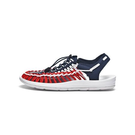Rockomi Womens Beach Sandal Drawstring Walking Shoe Braided Sandals Unisex Elastic Lightweight Casual Shoes Adjustable Closed Toe White Blue Red 10.5
Rockomi Womens Beach Sandal Drawstring Walking Shoe Braided Sandals Unisex Elastic Lightweight Casual Shoes Adjustable Closed Toe White Blue Red 10.5
