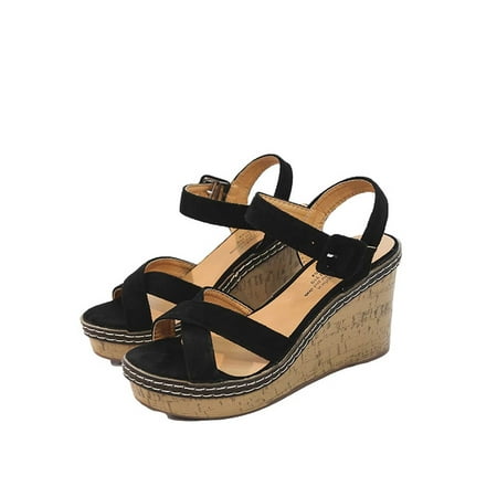 Jikolililili Women s New Summer Fashion Wedge High Heels Buckle Suede Sandals Ladies Shoes Women Shoes Christmas 2022 Deals Clearance
Jikolililili Women s New Summer Fashion Wedge High Heels Buckle Suede Sandals Ladies Shoes Women Shoes Christmas 2022 Deals Clearance