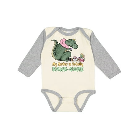 Inktastic My Sister Is Totally Rawr-Some Tea Rex Party Gift Baby Boy or Baby Girl Long Sleeve Bodysuit
Inktastic My Sister Is Totally Rawr-Some Tea Rex Party Gift Baby Boy or Baby Girl Long Sleeve Bodysuit