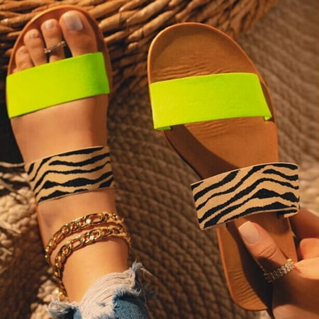 YOTAMI Womens Sandals Women s Fashion Color Blocking Polka Dot Printed Flat Sandals Aand Slippers Green
YOTAMI Womens Sandals Women s Fashion Color Blocking Polka Dot Printed Flat Sandals Aand Slippers Green