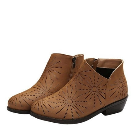 Paiwinds Boots for Women New Pointed Mid Heel Hollow Boots In Autumn and Winte Brown
Paiwinds Boots for Women New Pointed Mid Heel Hollow Boots In Autumn and Winte Brown