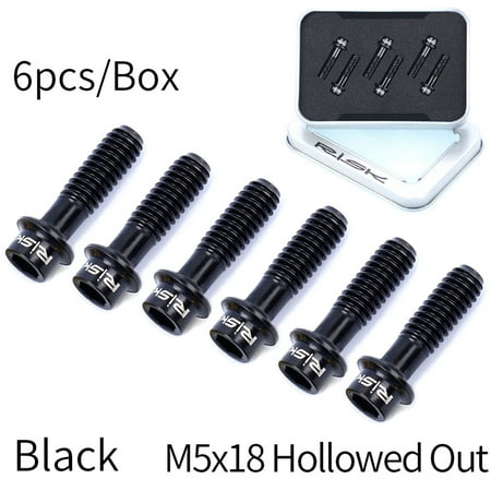 Bangcool 6PCS Bike Stem Screws M5 Hollow Lightweight Stem Fixing Bolts Bike Accessories