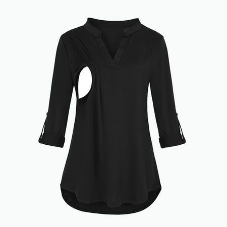 Simplmasygenix Womens Maternity Clearance Long Sleeve Summer Tops Maternity Round Neck Stripe Patchwork Breast Feeding Pregnant Woman Nursing Blouse Tops T-Shirt
Simplmasygenix Womens Maternity Clearance Long Sleeve Summer Tops Maternity Round Neck Stripe Patchwork Breast Feeding Pregnant Woman Nursing Blouse Tops T-Shirt