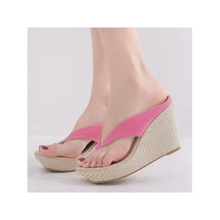 Harsuny Women s Sandals Platform T-Strap Sandals High Wedge Flip Flops Summer Shoes Pink Tag33=US 1(Y)
Harsuny Women s Sandals Platform T-Strap Sandals High Wedge Flip Flops Summer Shoes Pink Tag33=US 1(Y)