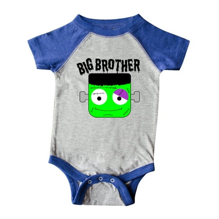 Inktastic Big Brother Halloween Green Monster Gift Baby Boy Bodysuit