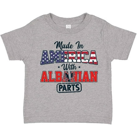 Albanian American Baby Bodysuit One Piece or Toddler T-Shirt Made In America With Albanian Parts Flag
Albanian American Baby Bodysuit One Piece or Toddler T-Shirt Made In America With Albanian Parts Flag