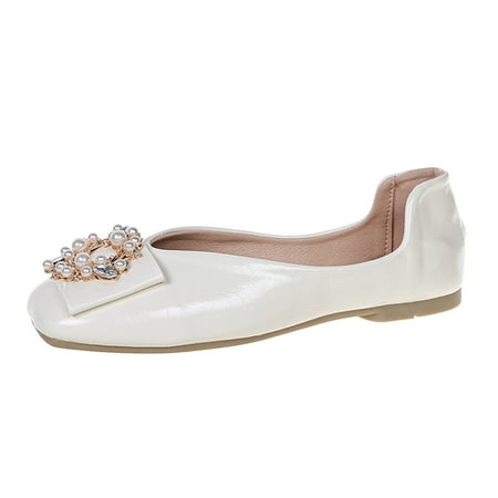 Women s Shoes Fashion Flat Soft Sole Comfortable Square Toe Single Shoes Pu casual shoes for Women White
Women s Shoes Fashion Flat Soft Sole Comfortable Square Toe Single Shoes Pu casual shoes for Women White